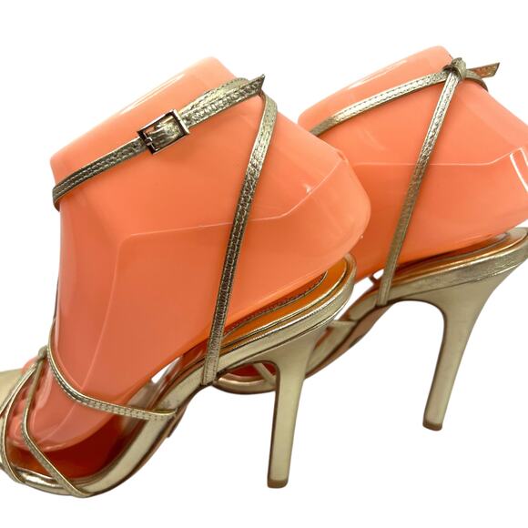 BADGLEY MISCHKA Ava II 4" Heels Patent Leather in Rose Gold Women's Size 7.5M - Picture 6 of 12